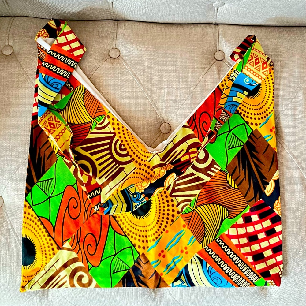 African Print Tore bag